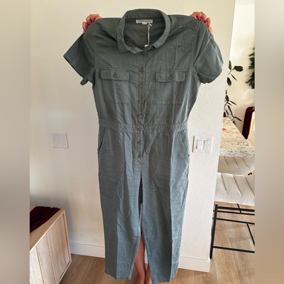 Outerknown S.E.A Short Sleeve Jumpsuit Coveralls stripes Size L - Picture 3 of 3